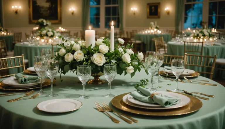 decoration mariage vert d eau