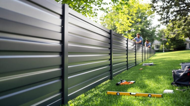 comment faire une clôture sur un terrain en pente