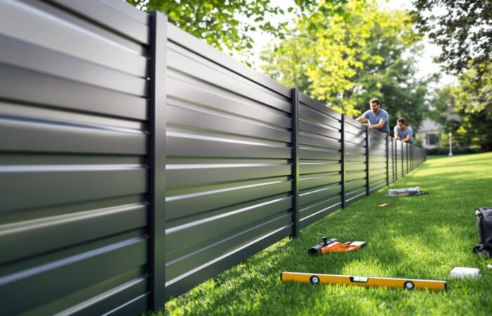comment faire une clôture sur un terrain en pente