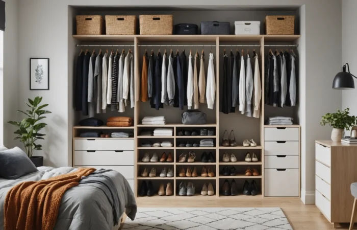 idées de rangement pour petite armoire